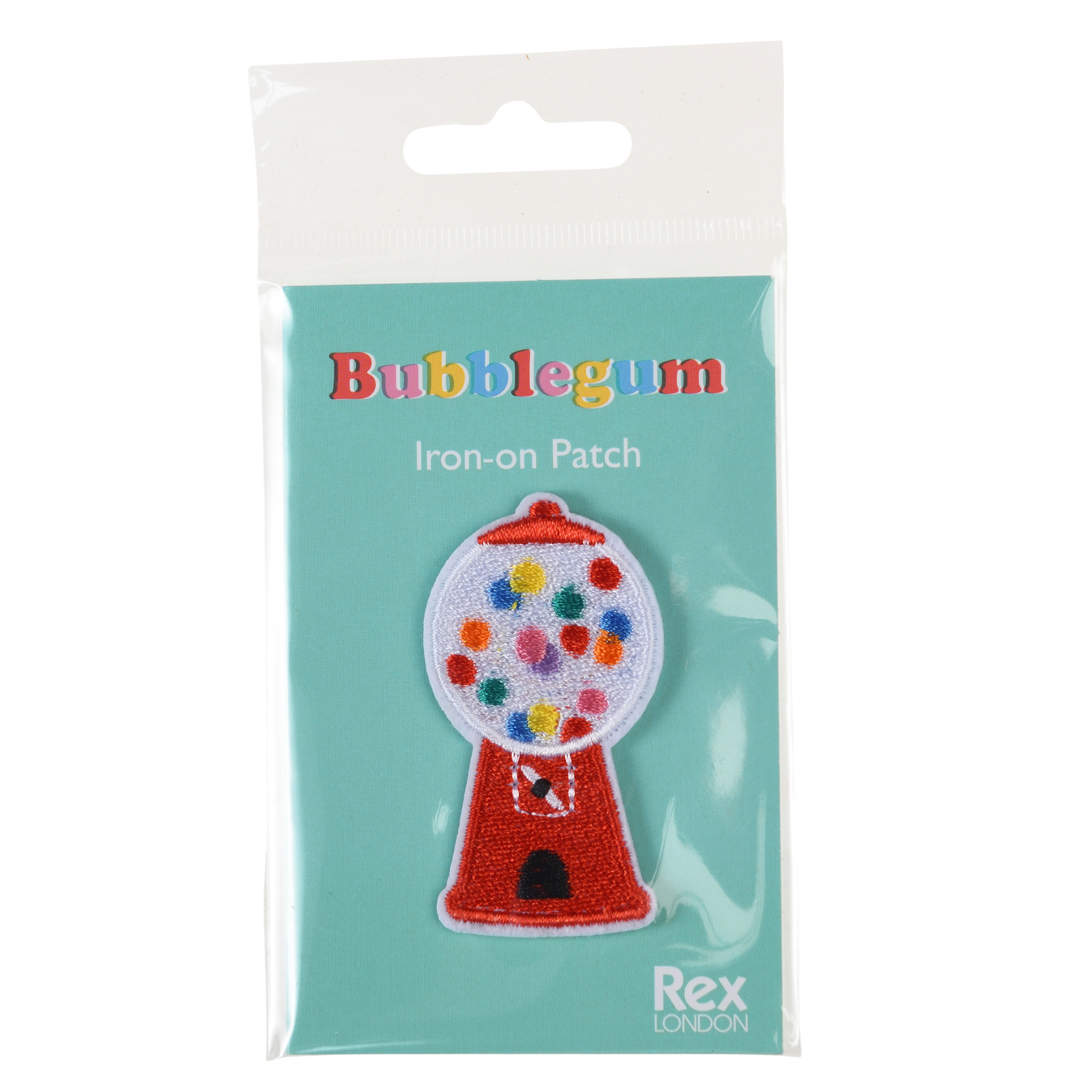 iron on patch - bubblegum machine