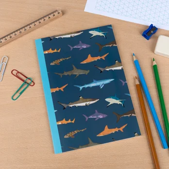 a5 notebook - sharks a5 notebook - sharks