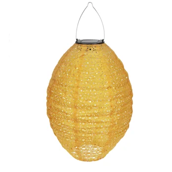 lanterne solaire d'extérieur à suspension - jaune moutarde lanterne solaire d'extérieur à suspension - jaune moutarde