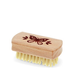 mini wooden nail brush - butterfly
