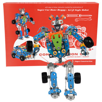 large construction set - robot and dune buggy