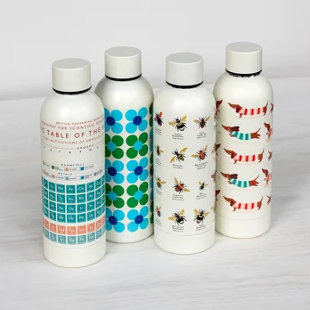 stainless steel bottle 500ml - blue and green daisy stainless steel bottle 500ml - blue and green daisy