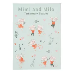 abwaschbare tattoos mimi and milo (2 bögen) abwaschbare tattoos mimi and milo (2 bögen)