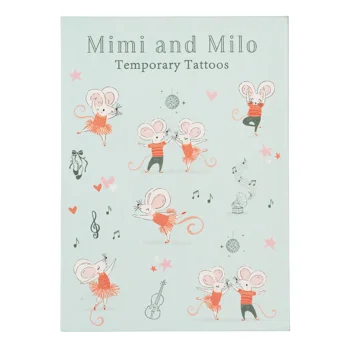 abwaschbare tattoos mimi and milo (2 bögen) abwaschbare tattoos mimi and milo (2 bögen)