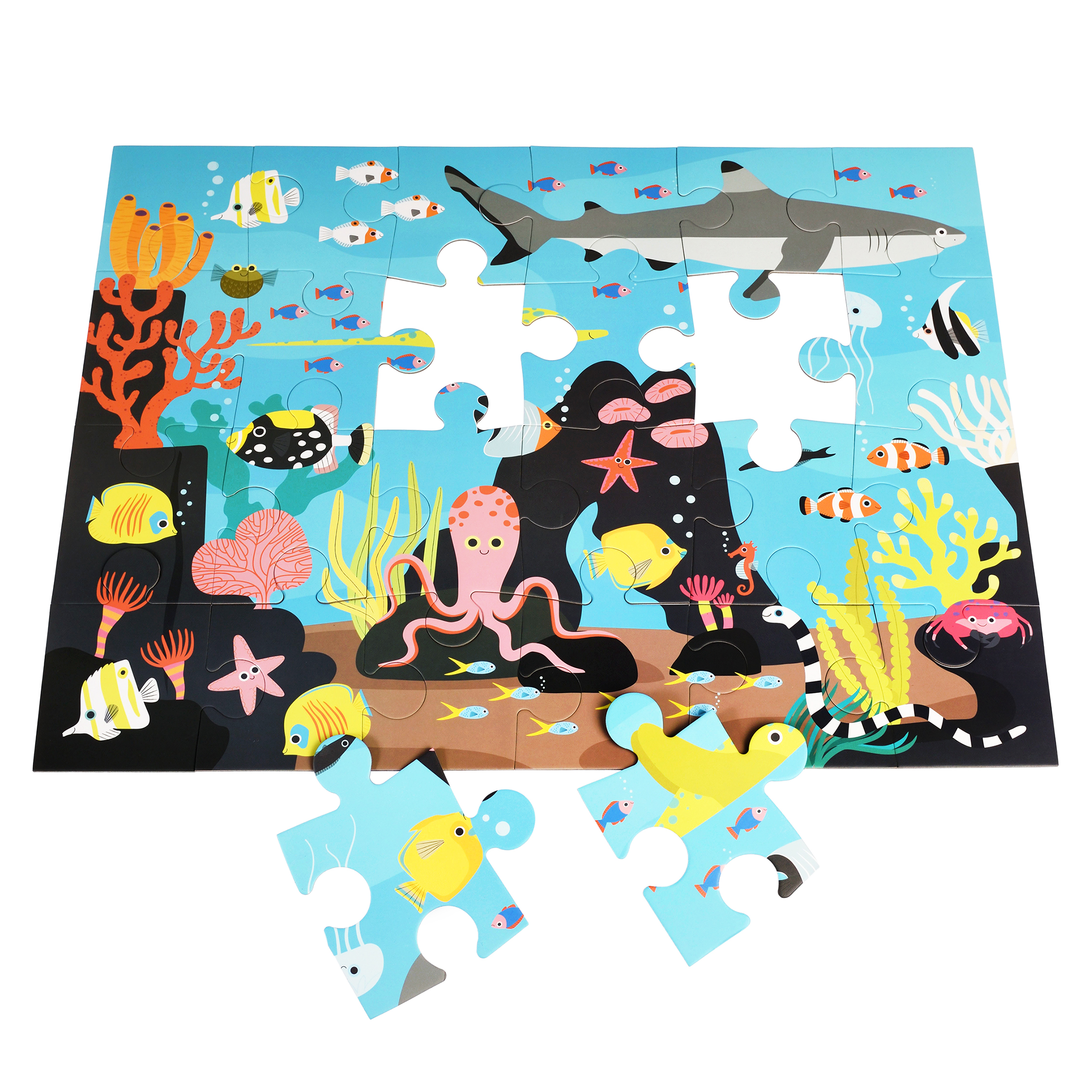 floor puzzle (24 pieces) - coral reef