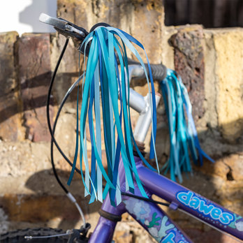 bicycle streamers - blue