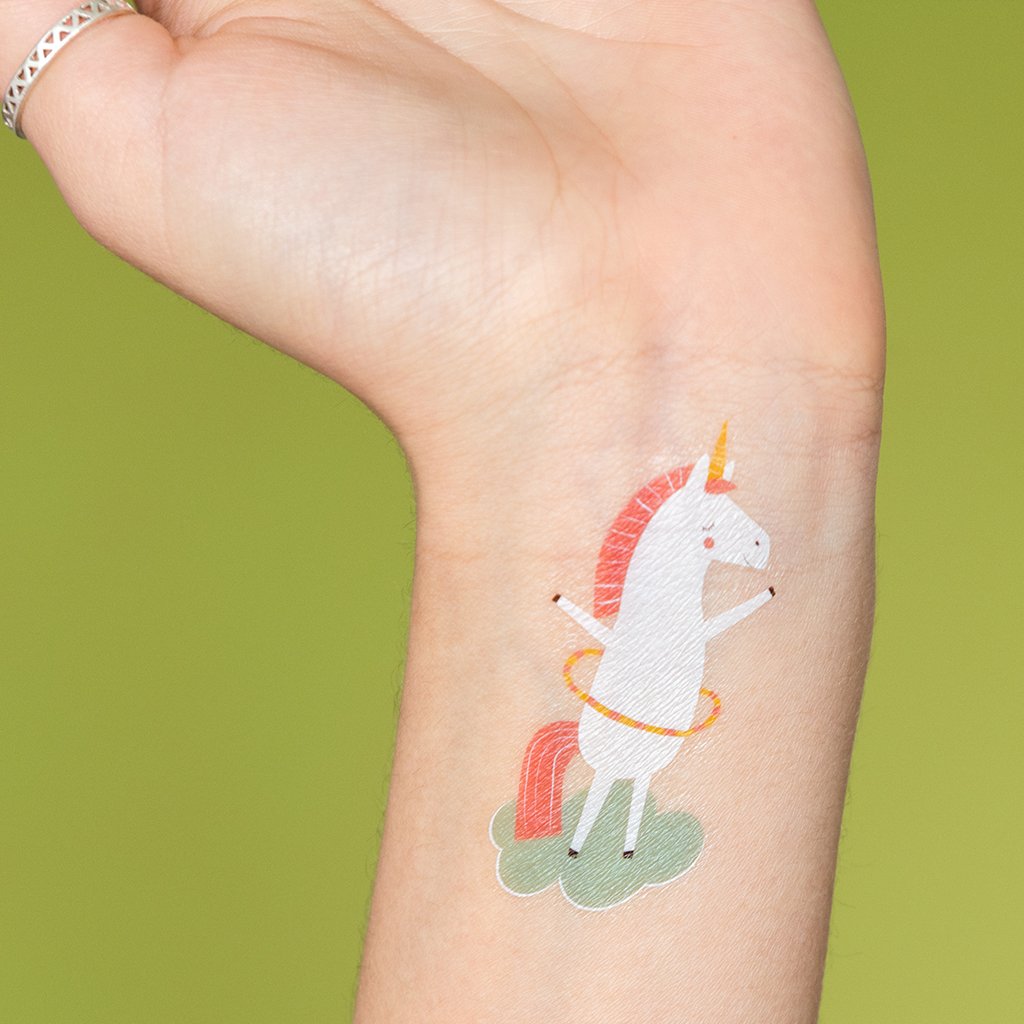 temporary tattoos - magical unicorn