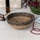 woven seagrass decorative bowl - natural