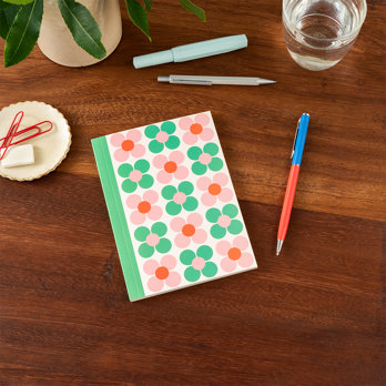 carnet a6 - marguerite rose