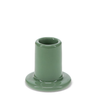 kerzenhalter aus keramik - khaki