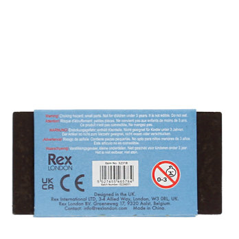 chocolate bar eraser - brown