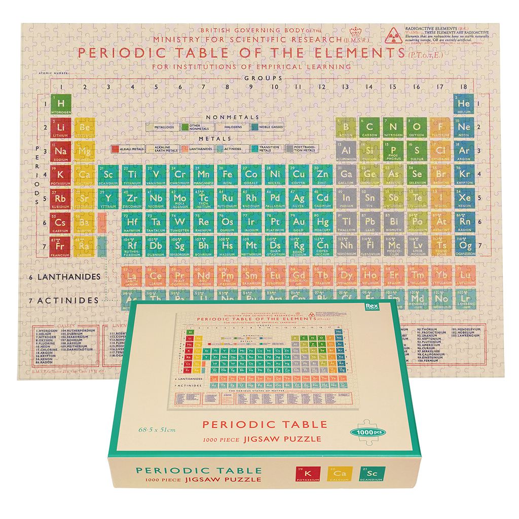 puzzle 1000 pièces periodic table