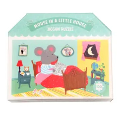 100 piece jigsaw puzzle - mouse in a house