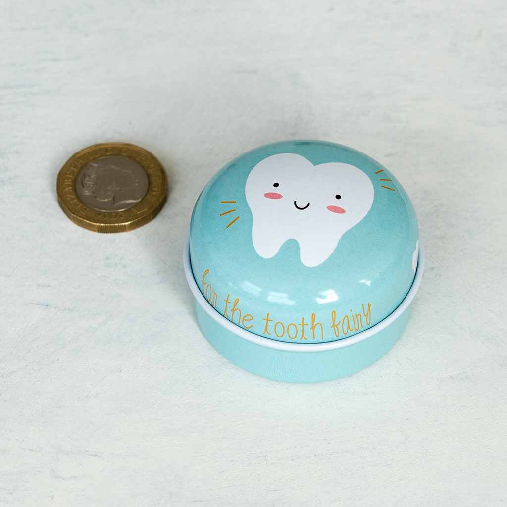 tooth fairy tin - blue