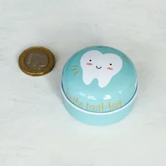 tooth fairy tin - blue tooth fairy tin - blue