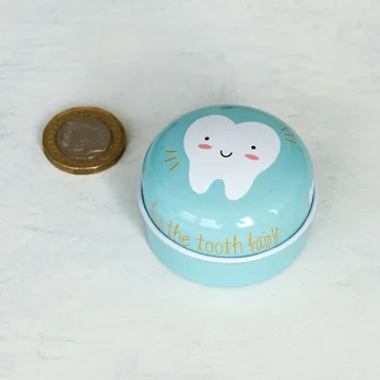 tooth fairy tin - blue tooth fairy tin - blue