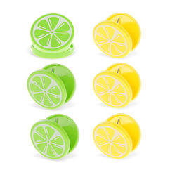 bag clips (set of 6) - lemon and lime