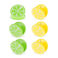 bag clips (set of 6) - lemon and lime