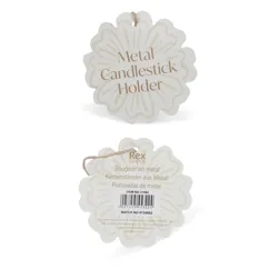 enamel chamberstick candle holder - aqua enamel chamberstick candle holder - aqua