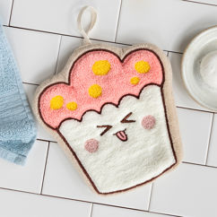 face flannel - cupcake