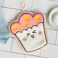face flannel - cupcake
