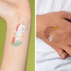 temporary tattoos - magical unicorn temporary tattoos - magical unicorn