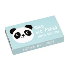 boîte d’allumettes avec limes à ongles miko the panda (set de 12)