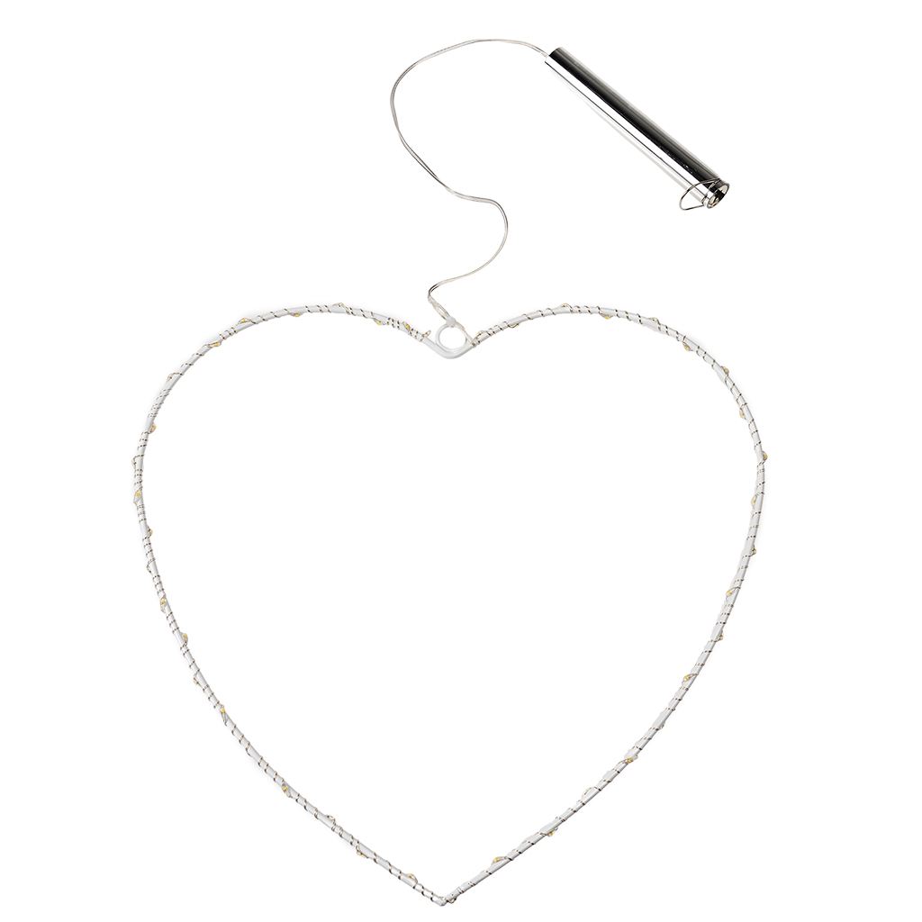 metallherz mit led lichtern - 30cm