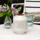 enamel tealight lantern - light grey