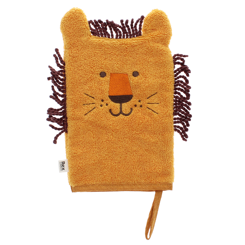 baby bath mitt - lion