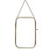 cadre suspendu arrondi en laiton 13x20cm