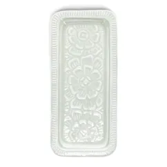 enamel trinket tray - light grey enamel trinket tray - light grey