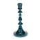 enamel candlestick (19cm) - blue