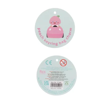 keyring bag charm - peach keyring bag charm - peach