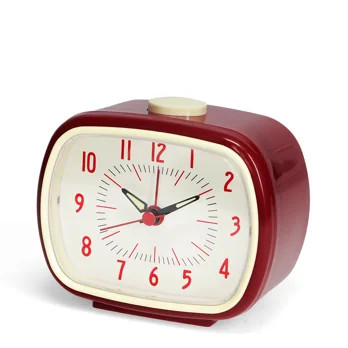 retro alarm clock - red retro alarm clock - red