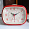 réveil retro rouge