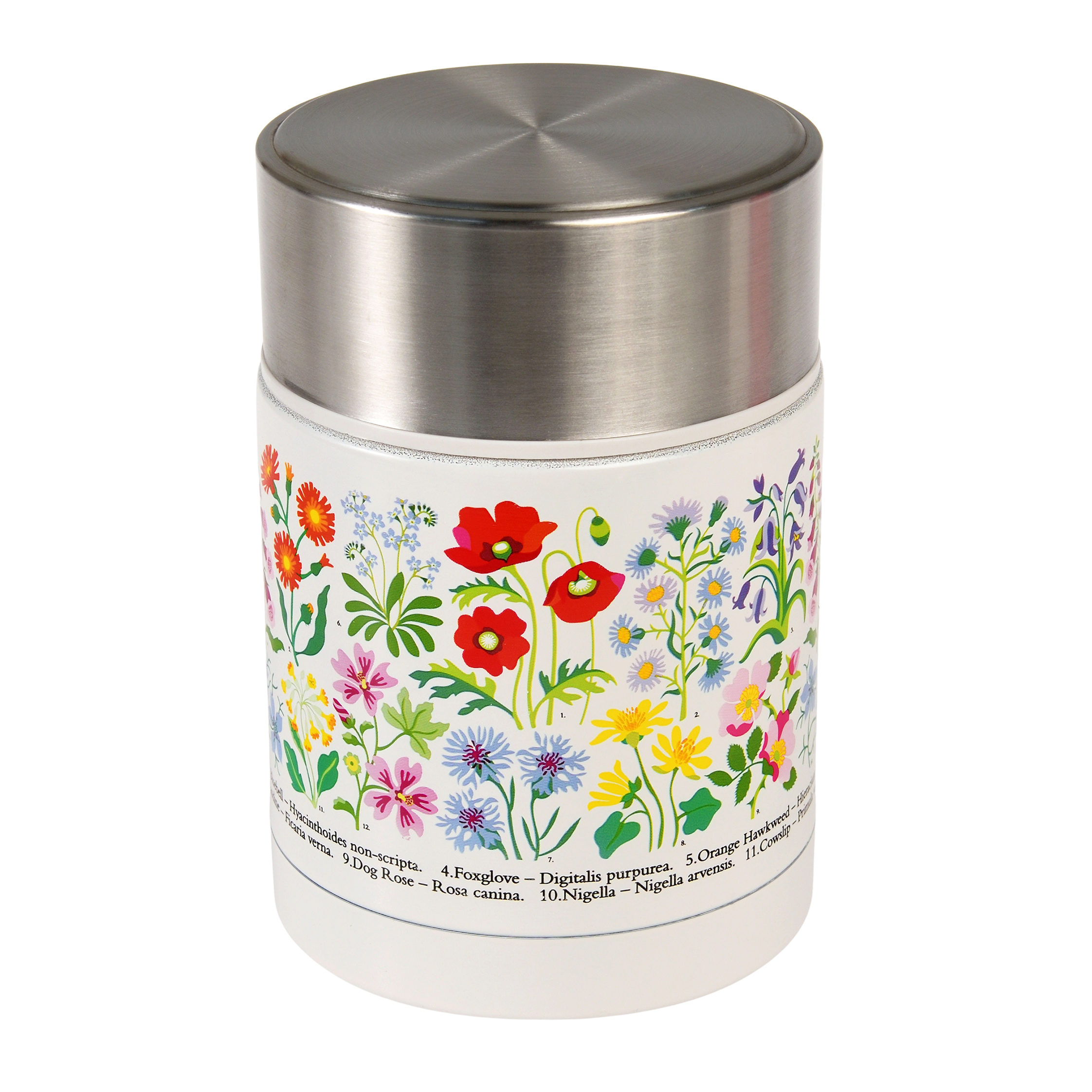 flacon alimentaire inox wild flowers