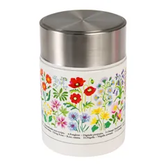 stainless steel food flask - wild flowers stainless steel food flask - wild flowers