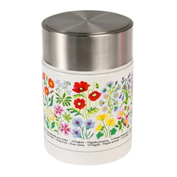 stainless steel food flask - wild flowers stainless steel food flask - wild flowers