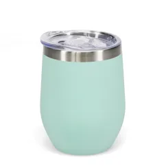 rubber coated travel cup 350ml - eggshell blue rubber coated travel cup 350ml - eggshell blue