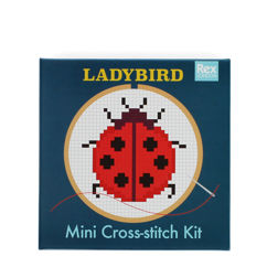 mini kit au point de croix - ladybird