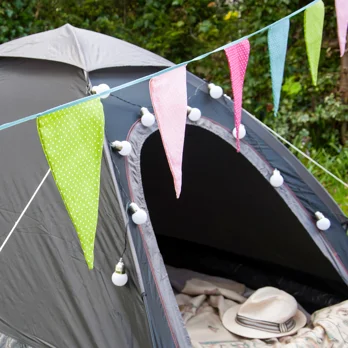 spotty washable cotton bunting (8 metres) spotty washable cotton bunting (8 metres)