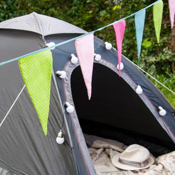 spotty washable cotton bunting (8 metres)
