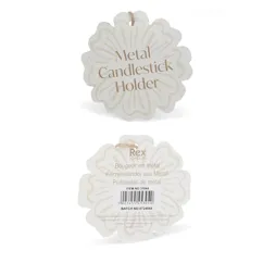 enamel flat flower candle holder - vibrant pink enamel flat flower candle holder - vibrant pink