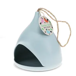 futterstation für vögel aus bambusfaser - blau futterstation für vögel aus bambusfaser - blau