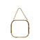 cadre suspendu arrondi en laiton 10x10cm