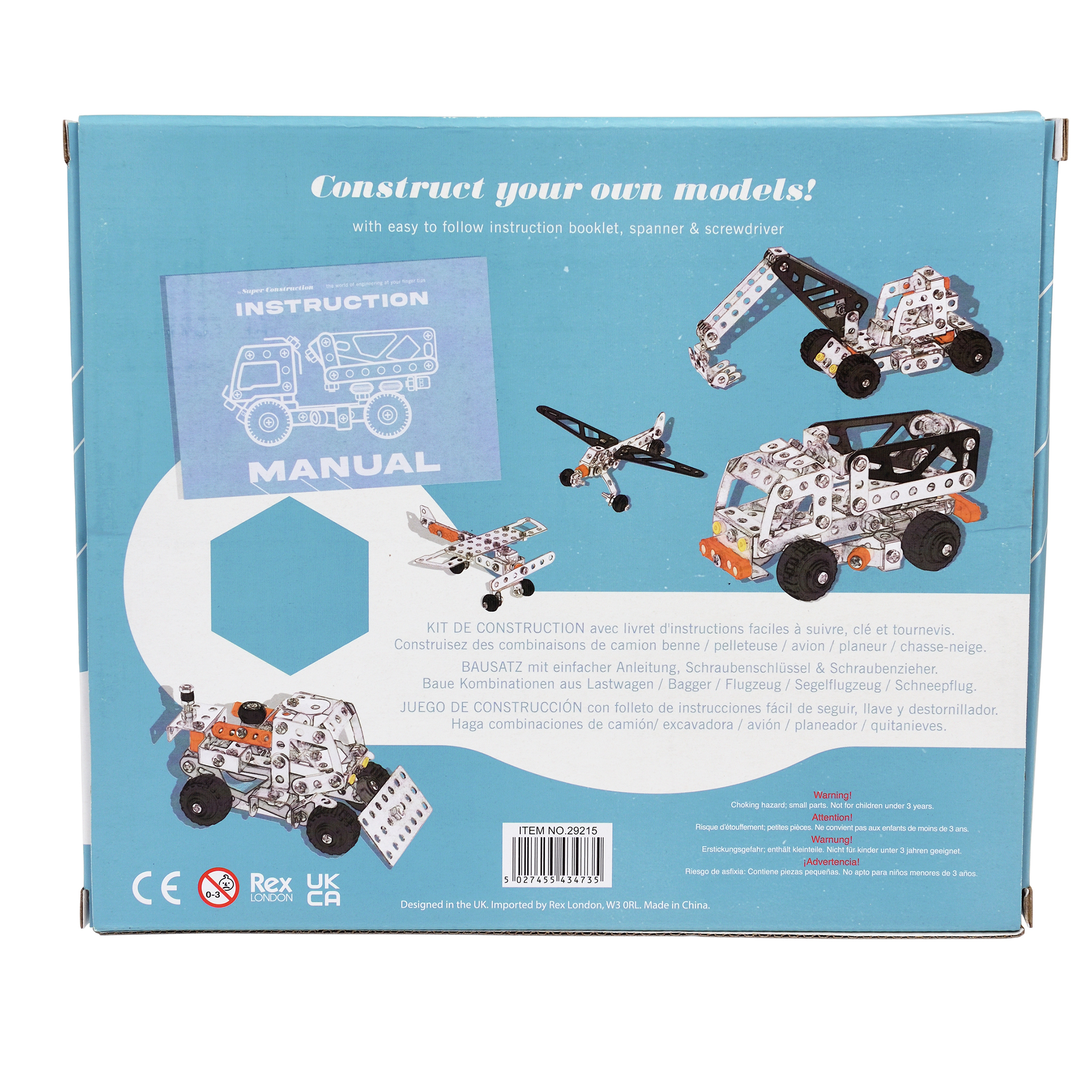 large construction set - 5 in 1