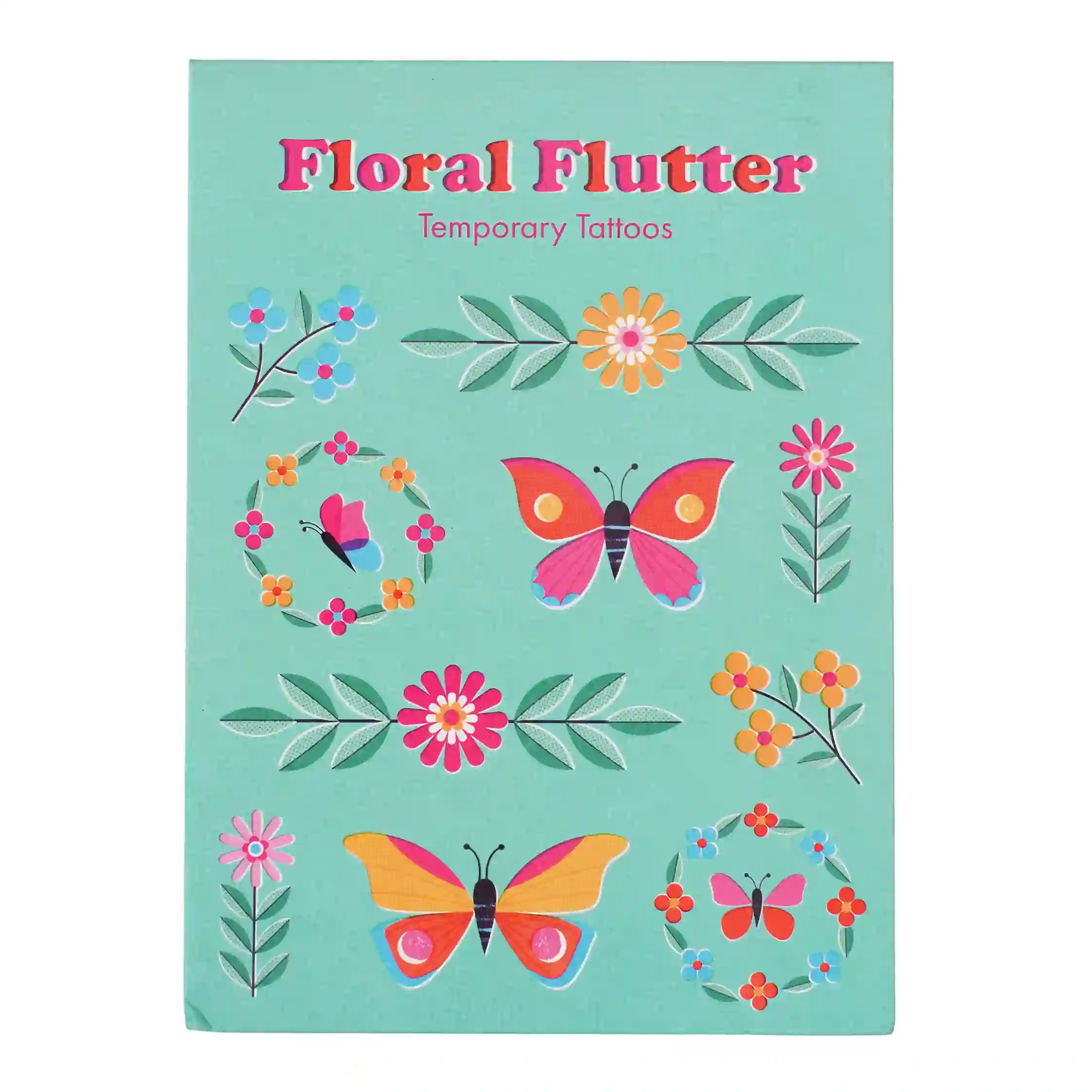 tatuajes temporales – floral flutter