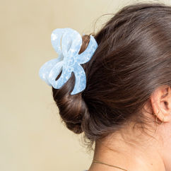pince à cheveux - blue bow