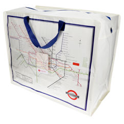 jumbo storage bag - tfl heritage tube map